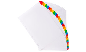 Exacompta elválasztólapok kartonból, A4, 1-31