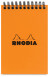 CLF Rhodia Classic spirálblokk, kockás (80lap, 7,5x10,5 cm) narancs