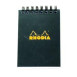 CLF Rhodia Classic spirálblokk, kockás (80lap, 7,5x10,5cm) fekete