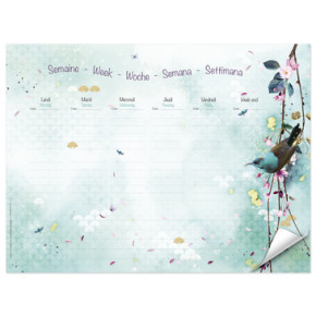 CLF asztali könyöklő, heti tervezővel, (30x40 cm), 55 lap, Sakura 2020