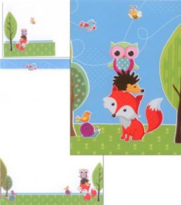 Rössler levélpapírszett (10db levélpapír+10db boríték) erdei állatok