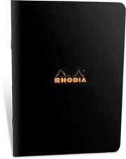 CLF Rhodia Classic füzet, kockás (48lap, A5, 14,8x21cm) fekete