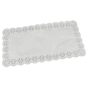 Papstar Tálcaalátét, szögletes (40x20 cm, 6db) fehér /25