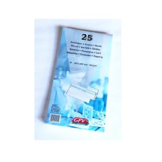 GPV 25-ös csomag, boríték, fehér, öntapadós, 80g, LA/4