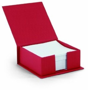 Rössler Soho jegyzettömb tartó (11x11x4,7 cm) piros