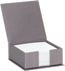 Rössler Soho jegyzettömb tartó (11x11x4,7 cm) taupe/szürkésbarna