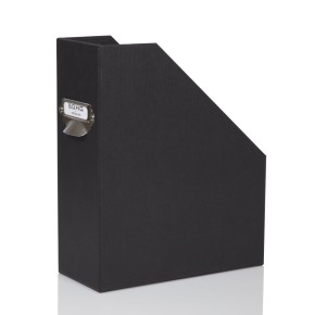 Rössler Soho iratpapucs (11,5 cm, fém fogóval) fekete