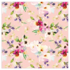 Artebene szalvéta (3-rét. 33x33 cm), rózsaszín, apró színes virágos 2021