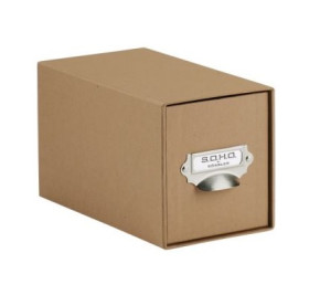 Rössler Soho fiókos doboz CD (14x26x15,4 cm, fém fogóval) kraft