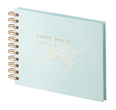 Rössler fotóalbum (19,5x14,5 cm, 20 lap, spirálos) mentazöld, Pastel Mint (2)/2