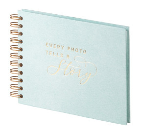 Rössler fotóalbum (19,5x14,5 cm, 20 lap, spirálos) mentazöld, Pastel Mint (2)/2