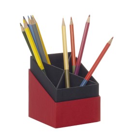 Rössler Soho asztali tolltartó, piros