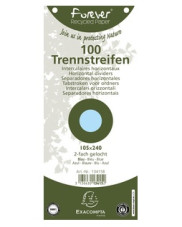 Exacompta Forever elválasztó lapok (10,5x24 cm) világoskék, 100db/csomag