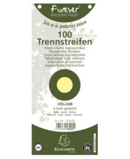 Exacompta Forever elválasztó lapok (10,5x24 cm) sárga, 100db/csomag