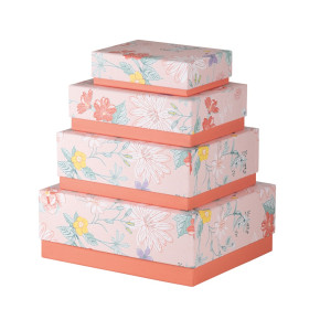 Rössler ajándékdoboz (25,8x23,8x11 cm) virágos, Coral Flowers (2) (13431913004)