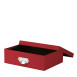 Rössler Soho tárolódoboz fém fogóval (25x33x10 cm) piros