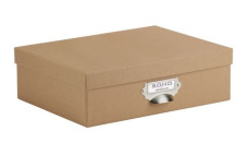 Rössler Soho tárolódoboz fém fogóval (25x33x10 cm) kraft