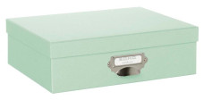 Rössler Soho tárolódoboz fém fogóval (25x33x10 cm) mint/mentazöld