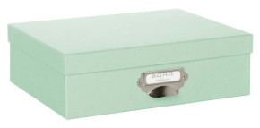 Rössler Soho tárolódoboz fém fogóval (25x33x10 cm) mint/mentazöld