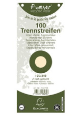 Exacompta Forever elválasztó lapok (10,5x24 cm) bézs, 100db/csomag