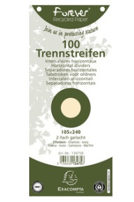 Exacompta Forever elválasztó lapok (10,5x24 cm) bézs, 100db/csomag