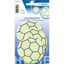 Herma matrica, sötétben világító, nagy focilabdák, 3db/csomag