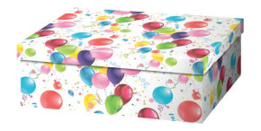 Laufer téglalap díszdoboz (32x23x12 cm) lufis