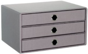 Rössler Soho tárolódoboz (33,5x25x18,5 cm, A4, 3 fiókos) taupe/szürkésbarna