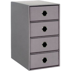 Rössler Soho tárolódoboz (17,5x31x25 cm, 4 fiókos) taupe/szürkésbarna