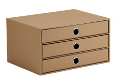 Rössler Soho tárolódoboz (33,5x25x18,5 cm, A4, 3 fiókos) kraft