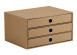 Rössler Soho tárolódoboz (33,5x25x18,5 cm, A4, 3 fiókos) kraft