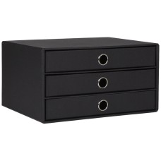 Rössler Soho tárolódoboz (33,5x25x18,5 cm, A4, 3 fiókos) fekete