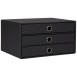 Rössler Soho tárolódoboz (33,5x25x18,5 cm, A4, 3 fiókos) fekete