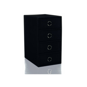 Rössler Soho tárolódoboz (17,5x31x25 cm, 4 fiókos) fekete