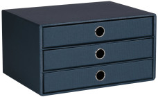 Rössler Soho tárolódoboz (33,5x25x18,5 cm, A4, 3 fiókos) navy/sötétkék