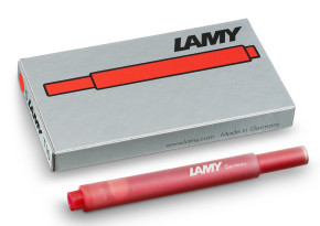 LAMY töltőtoll tintapatron (5db), piros, T10