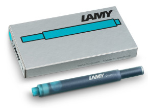 LAMY töltőtoll tintapatron (5db), türkiz, T10