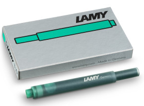 LAMY töltőtoll tintapatron (5db), zöld, T10