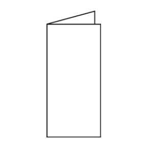 Rössler LA/4 karton, 2 részes (10/20x21 cm, 220 g) fehér