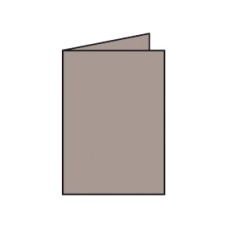 Rössler A/6 karton, 2 részes (10,5x14,8 cm, 220 g) taupe/szürkésbarna