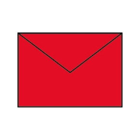 Rössler B/6 boríték (12,5x17,6 cm, 100 g) paradicsom