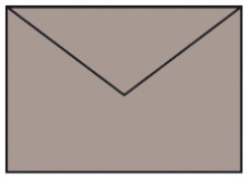 Rössler B/6 boríték (12,5x17,6 cm, 100 g) taupe/szürkésbarna