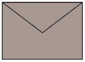 Rössler B/6 boríték (12,5x17,6 cm, 100 g) taupe/szürkésbarna