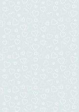 Rössler A/4 design levélpapír transparent, fehér szívek esk.