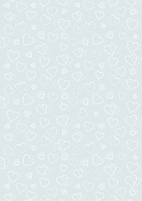 Rössler A/4 design levélpapír transparent, fehér szívek esk.