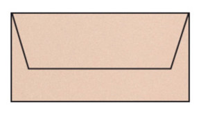 Rössler LA/4 boríték (11x22 cm, 120 g) metál nude/homokszín