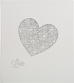 Exacompta esküvői album (29x32cm, 60lap, 300 fotó) fehér, Love