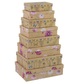 Artebene ajándékdoboz (18x12,5x5 cm), kraft, pillangós (171494) 2022