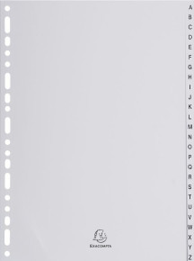 Exacompta Nature future elválasztólapok PP, A-Z, 26 db