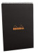 CLF Rhodia Classic spirálblokk, kockás (80lap, 21x29,7cm) fekete